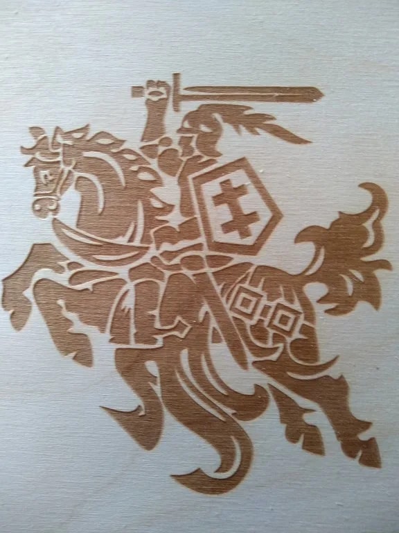 faneros graviravimas vytis