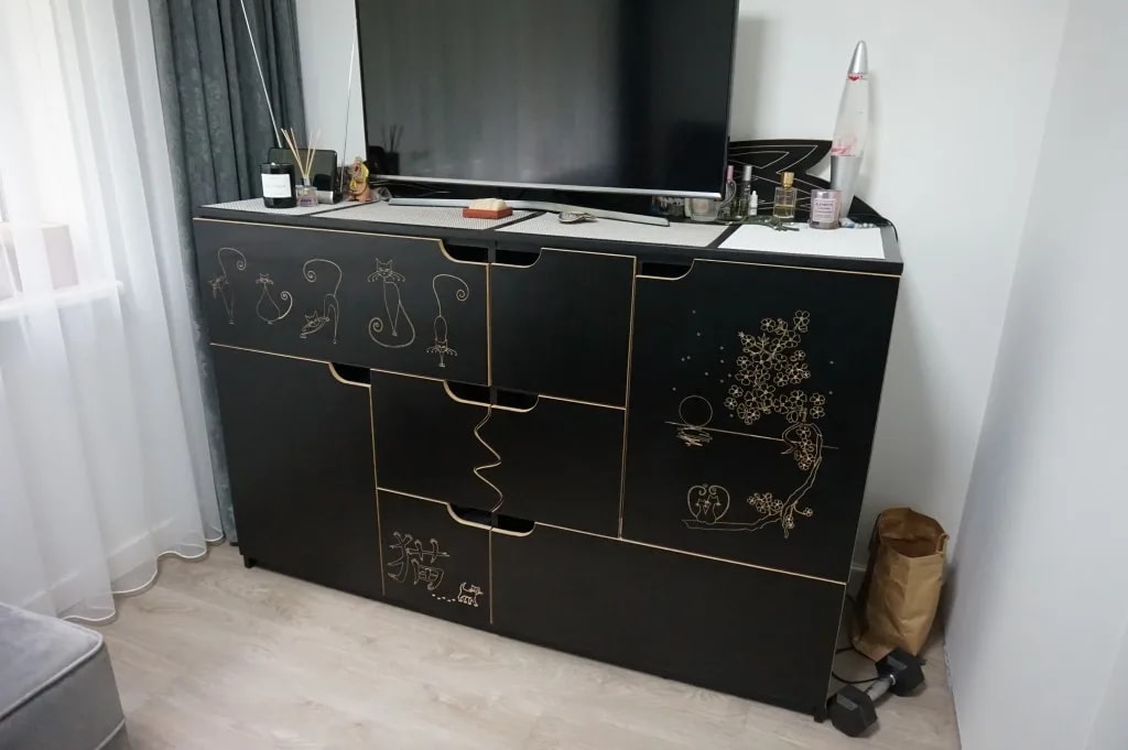 komoda iš faneros