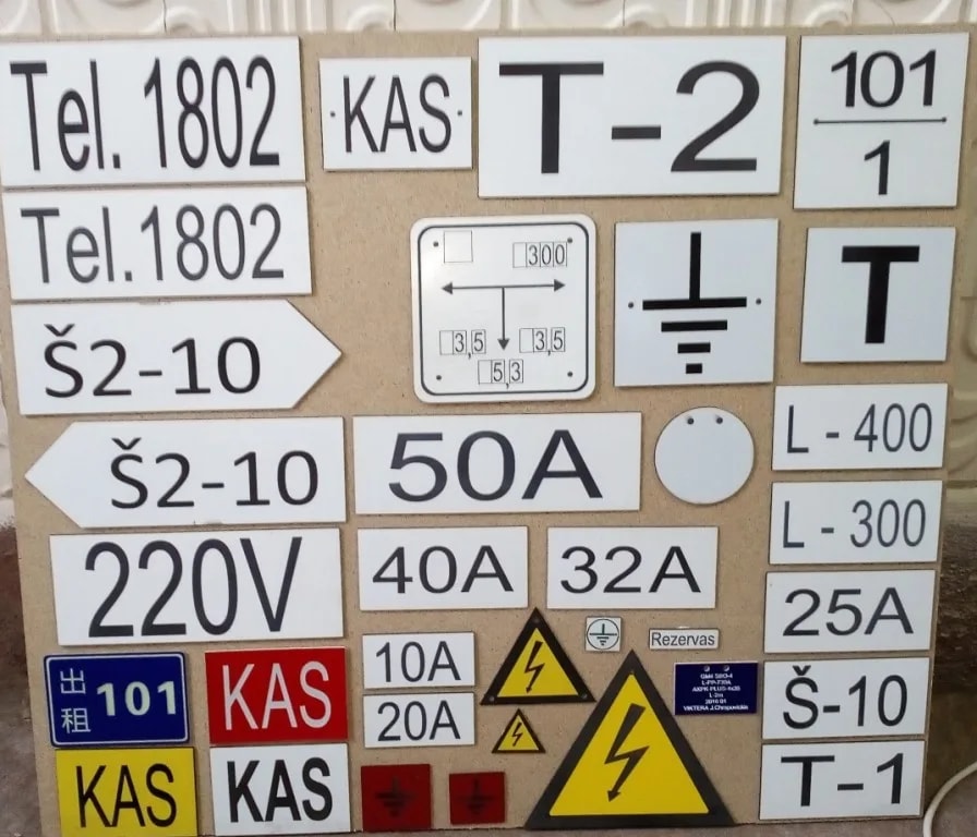 namo numerių ir lentelių gamyba