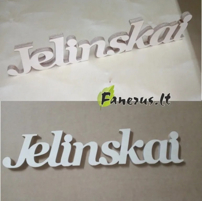 pastatomui žodžiai iš faneros