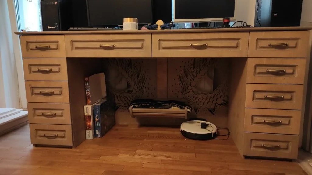 frezuoti baldai iš faneros